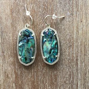 Kendra Scott abalone earrings